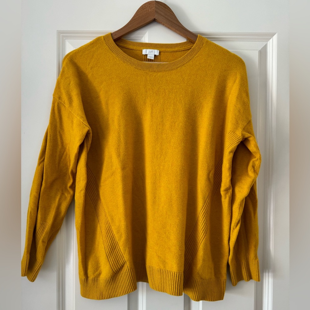 J Jill Medium Mustard Yellow Sweater